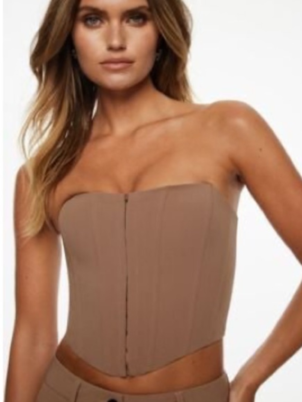 Dynamite Hook-Eye Bustier Top